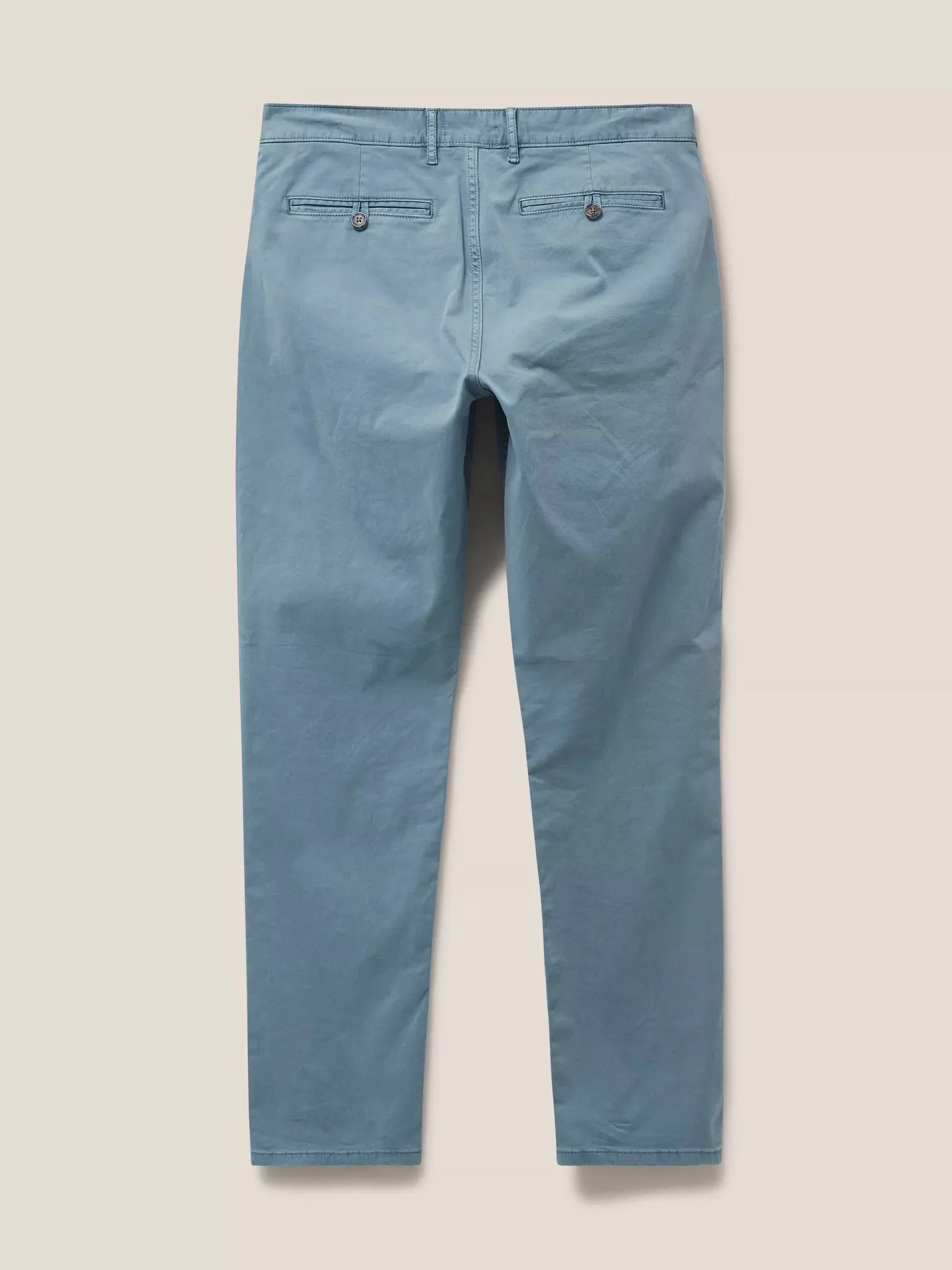 Sutton Organic Chino Trousers - Mid Blue