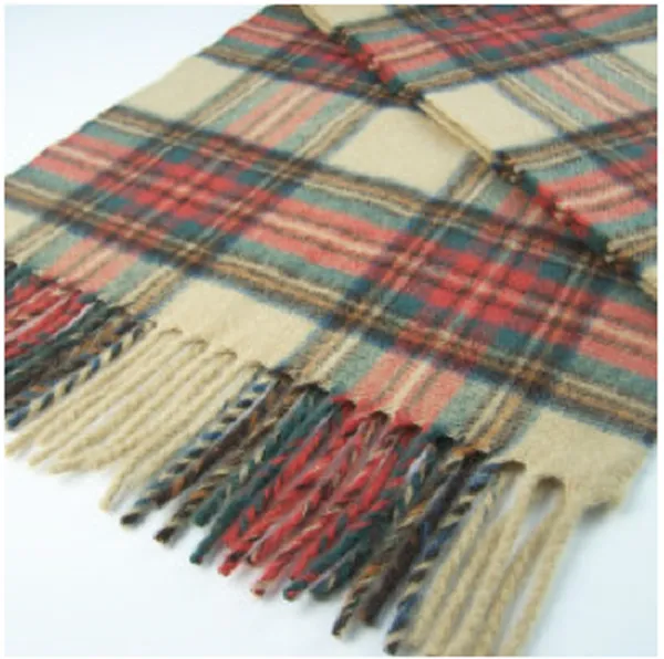 Tartan Antique Dress Stewart Merino Lambswool Scarf - England