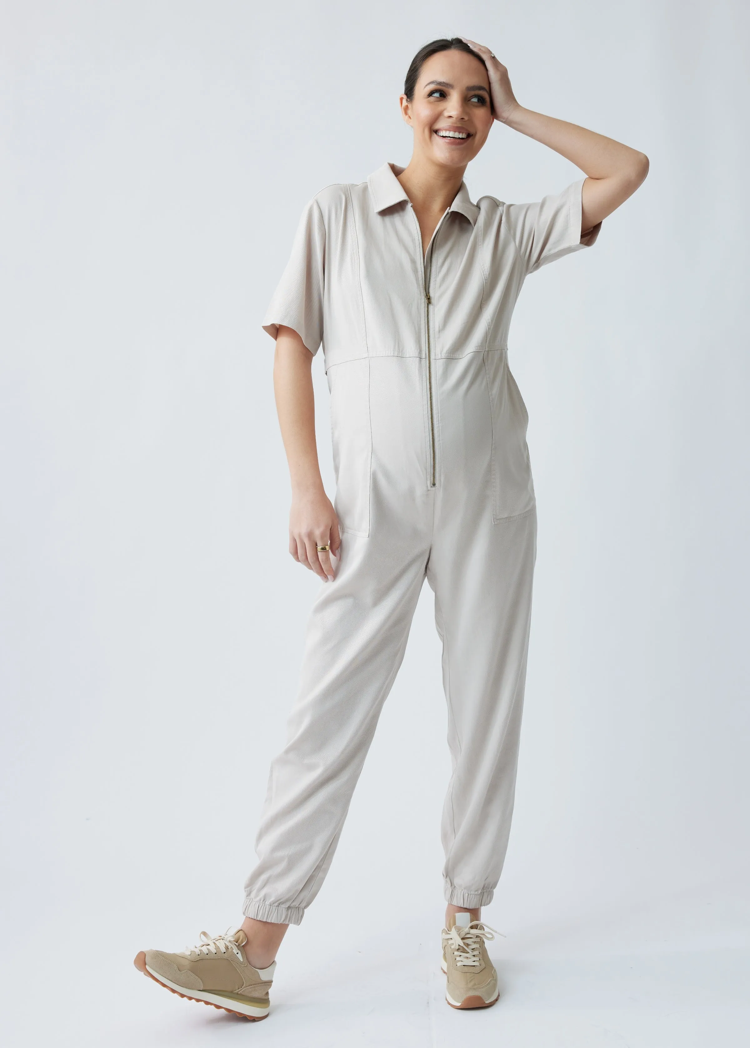 The One Zip Wonder Maternity   Nursing Jumpsuit