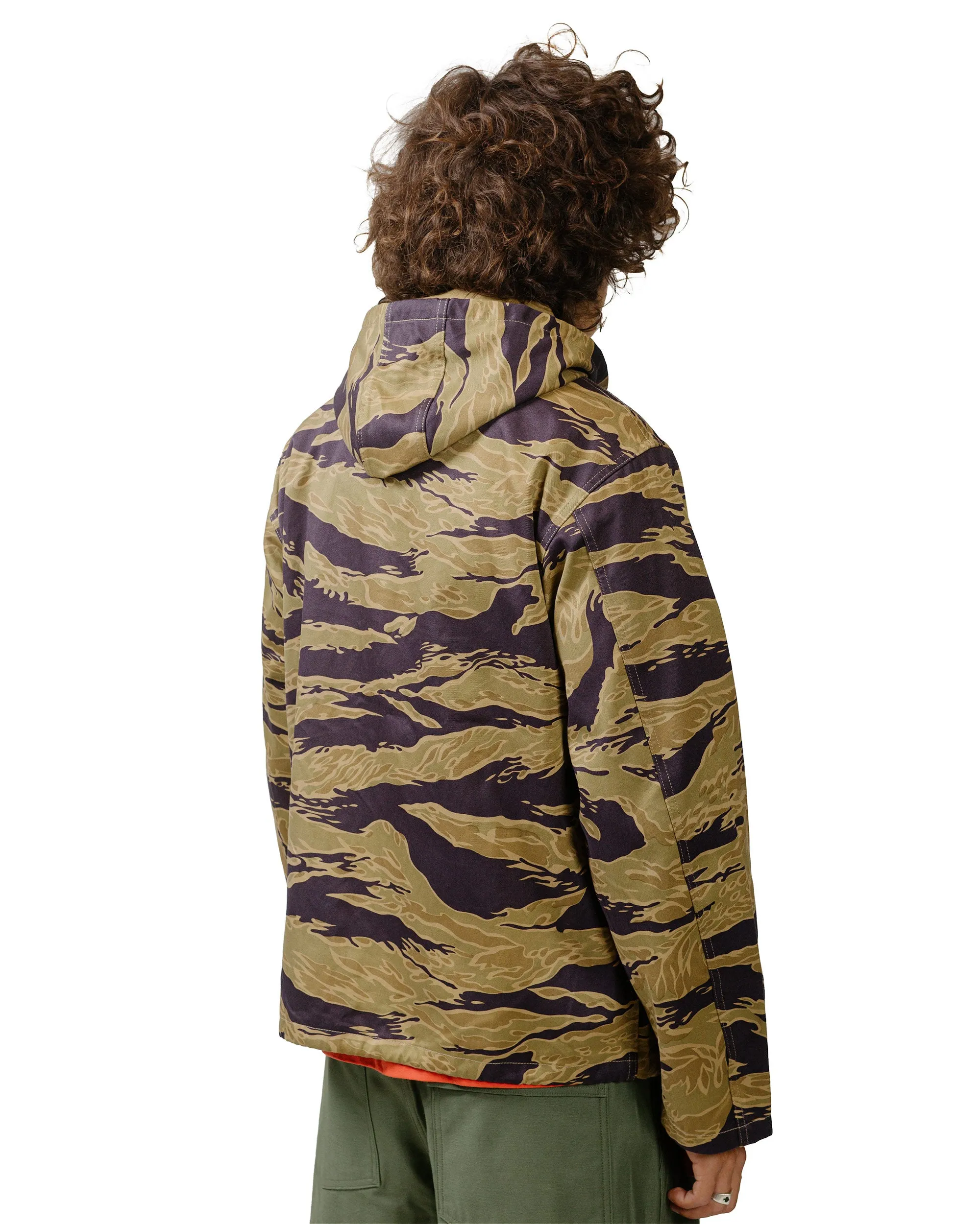 The Real McCoy's MJ24004 Tiger Camouflage Parka / Advisor Khaki