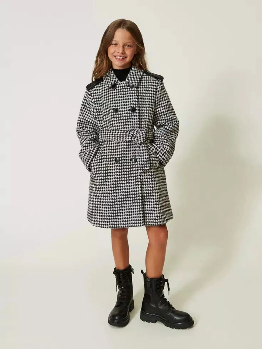 TWINSET Girl's wool cloth coat - 232GJ2270