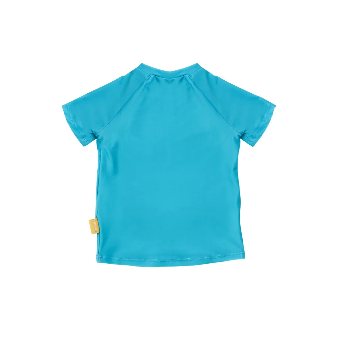 Tyoub Kids Short Sleeve Rash Guard Aqua | Eco Swim Surf