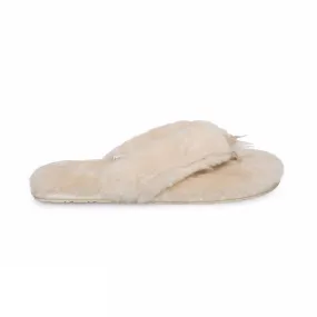 UGG Fluff Flip Flop II Natural Flip Flops