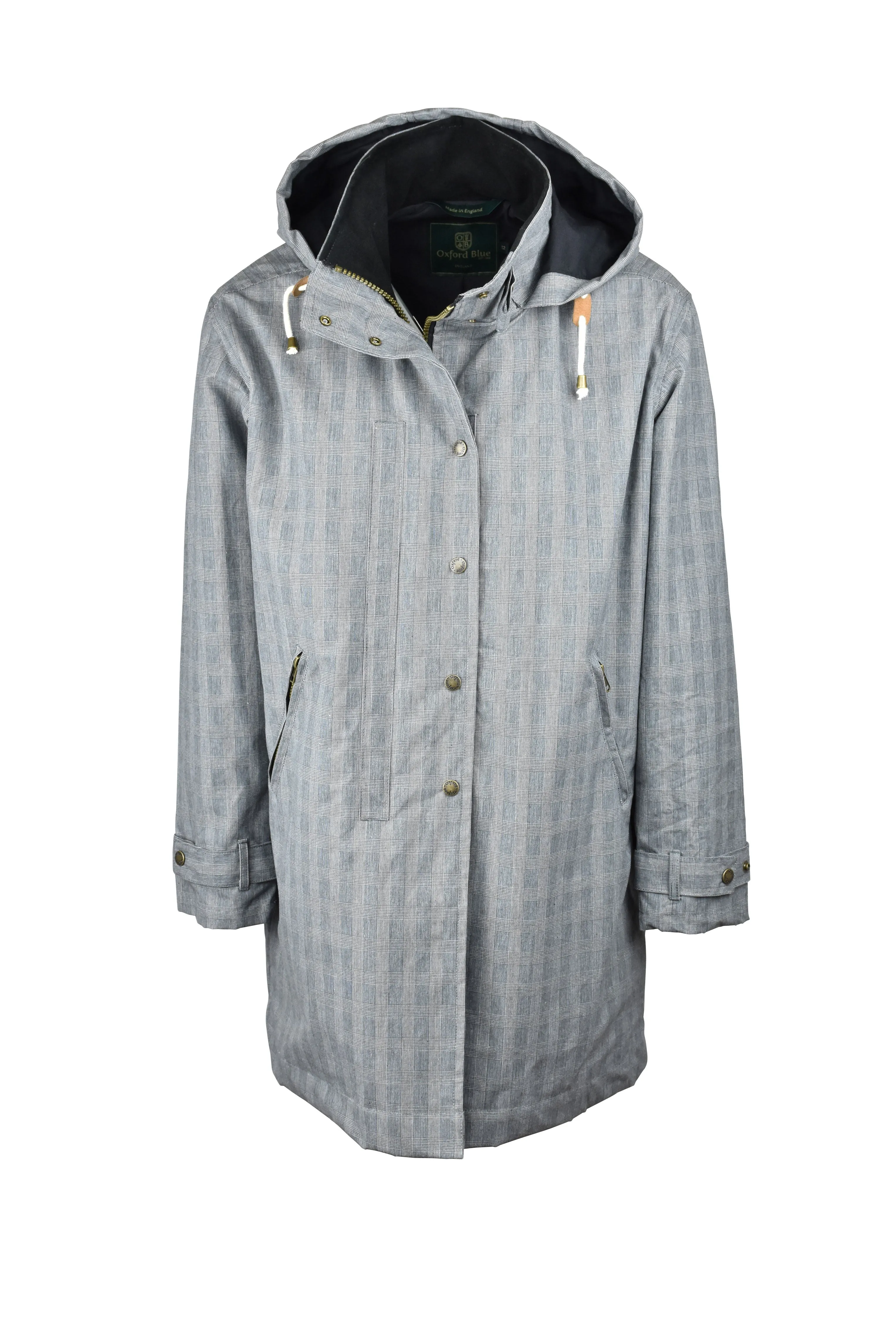 W77 - Ladies Brighton Tartan Washwax Parka - PRINCE OF WALES