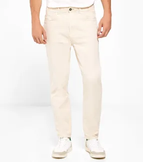 Washed Denim Chinos White