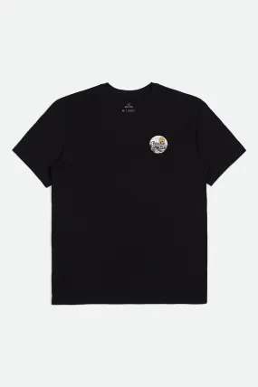 Wheeler II S/S Tailored Tee - Black/Blonde